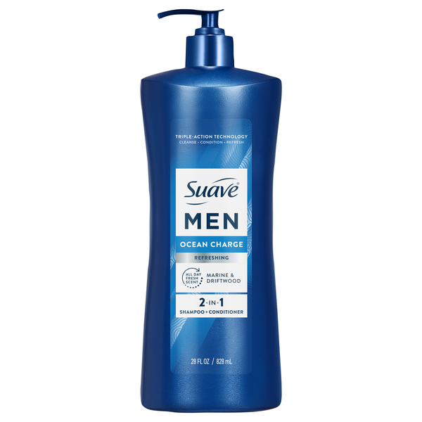 Suave Men Ocean Charge Refreshing 2-in-1 Shampoo & Conditioner