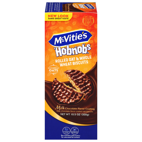 McVitie's HobNobs Milk Chocolate Coated Oat Biscuit Cookies