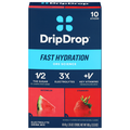 DripDrop Watermelon & Strawberry Hydration Drink Mix - 10 ct