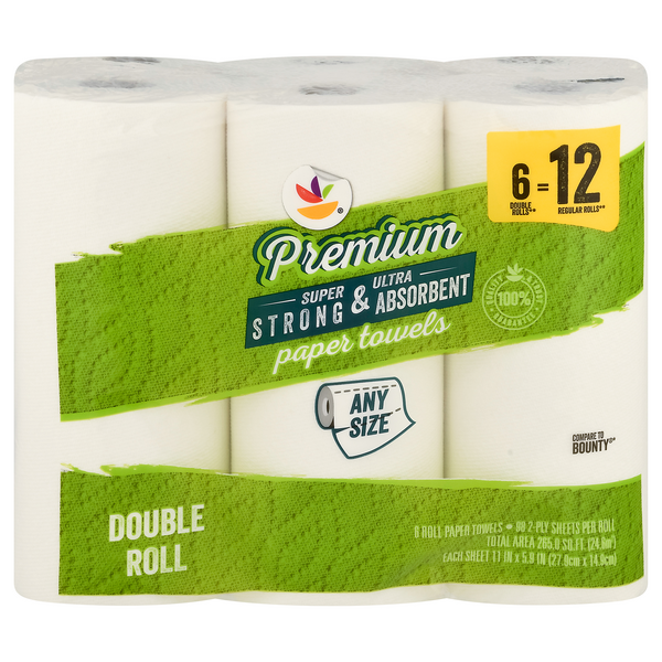 Save on Stop & Shop Premium Any Size White Double Roll 2Ply Paper
