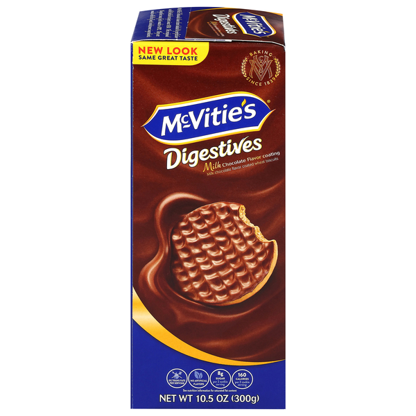 McVitie's Digestive Milk Chocolate Coated Wheat Biscuit Cookies