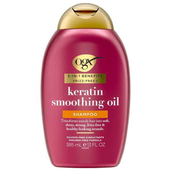 OGX Frizz-Free + Keratin Smoothing Oil Shampoo