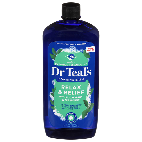 Dr. Teal's Foaming Bath with Pure Epsom Salt Eucalyptus & Spearmint