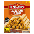 El Monterey Egg Sausage & Cheese Taquitos - 18 ct Frozen