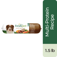 Freshpet Multi-Protein Chicken Beef Egg Slice/Serve Refrigerated Dog Food