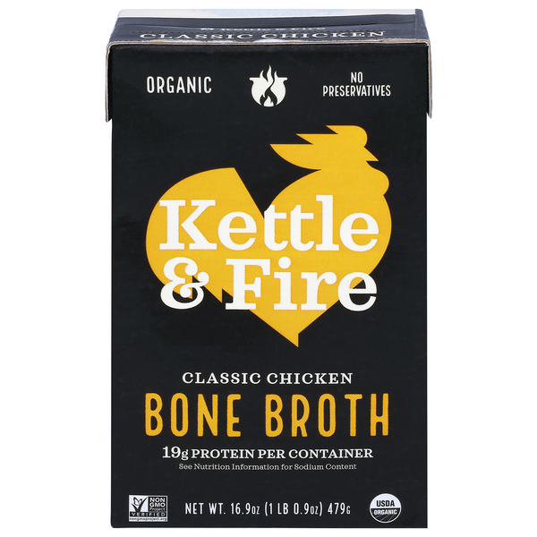 Kettle & Fire Organic Gluten Free Classic Chicken Bone Broth