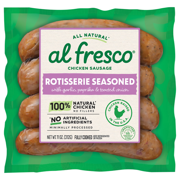 Al Fresco Rotisserie Seasoned Fully Cooked Chicken Sausage