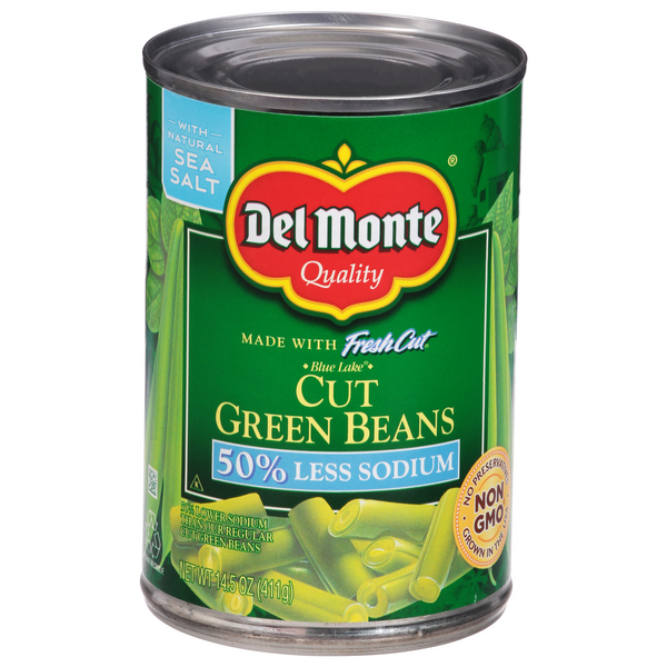 Save on Del Monte Fresh Cut Green Beans Cut Low Sodium Order Online