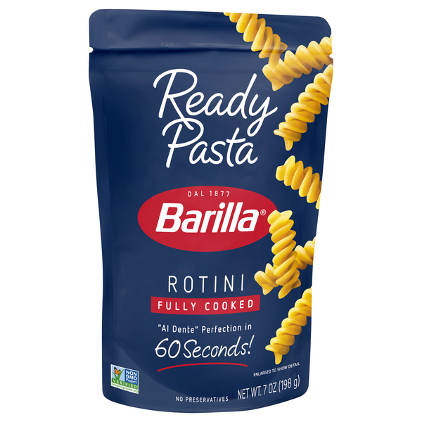 Barilla 60 Second Fully Cooked Rotini Ready Pasta Microwavable
