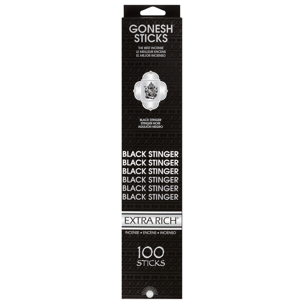 Gonesh Sticks Extra Rich Black Stinger Incense Air Freshener