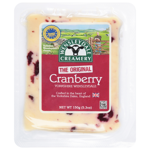 Wensleydale Creamery Imported Cranberry Yorkshire Wensleydale Cheese