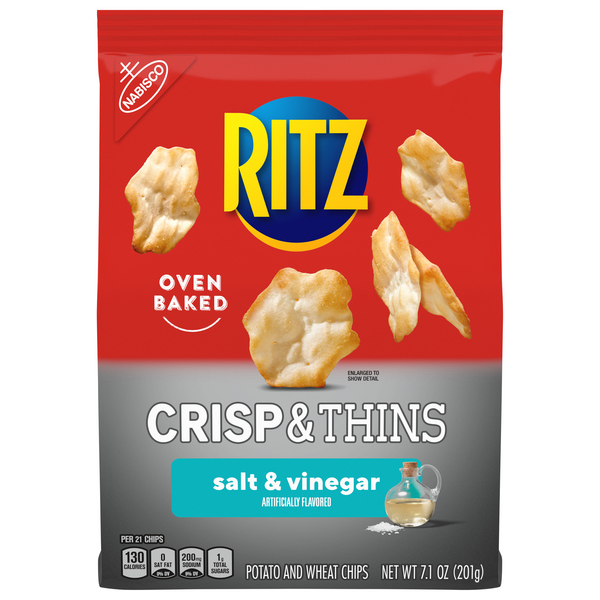 Nabisco Ritz Crisp & Thins Salt & Vinegar Crackers