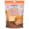 Food Lion Natural Reduced Fat Fancy Shredded Mexican Style 4 Cheese Blend