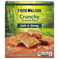Food Lion Crunchy Oats & Honey Granola Bars - 6 ct