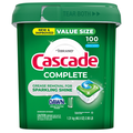Cascade Complete Fresh Scent Dishwasher Detergent ActionPacs - 100 ct