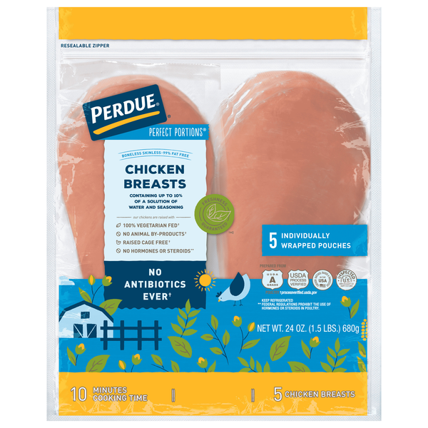 Perdue Perfect Portions Boneless Skinless Chicken Breasts - 5 ct Fresh