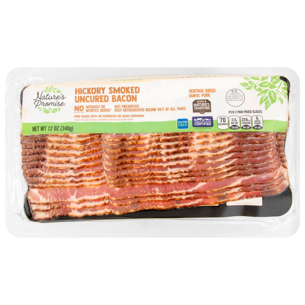 Nature's Promise Hickory Smoked Uncured Bacon Sliced