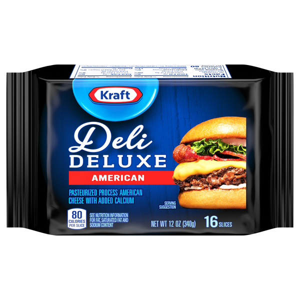 Kraft Deli Deluxe American Cheese Slices - 16 ct