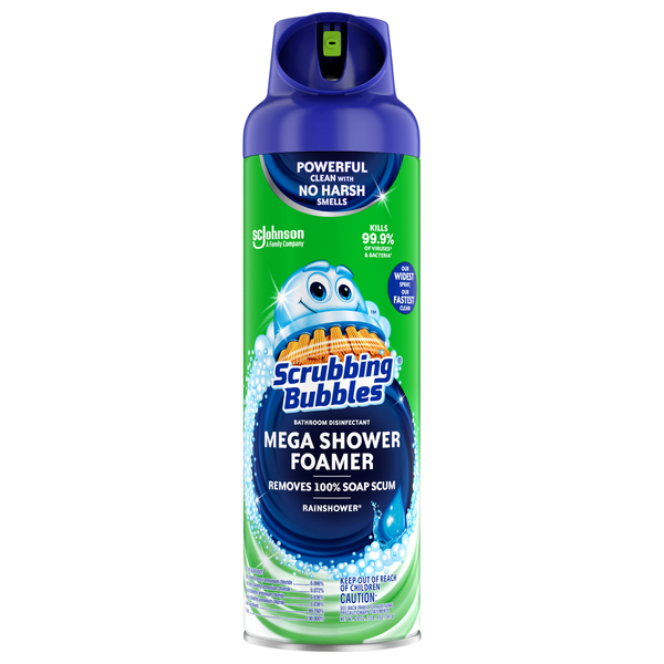 Scrubbing Bubbles Mega Shower Foamer Rainshower Bathroom Cleaner Aerosol