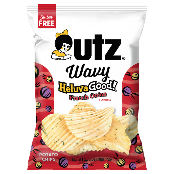 Utz Wavy Gluten Free HeluvaGood! French Onion Potato Chips