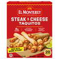 El Monterey Steak & Cheese Taquitos - 20 ct Frozen