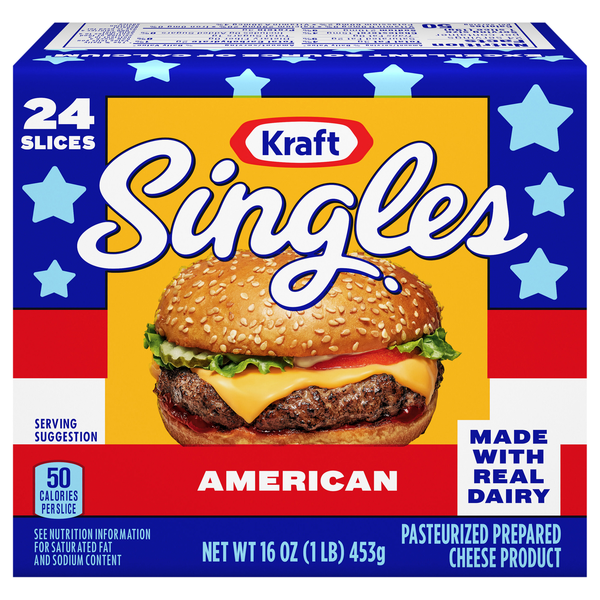 Kraft Singles American Cheese Slices - 24 ct