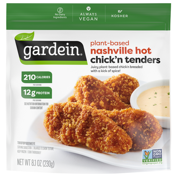 Save on Gardein Plant-Based Nashville Hot Chick'n Tenders Frozen