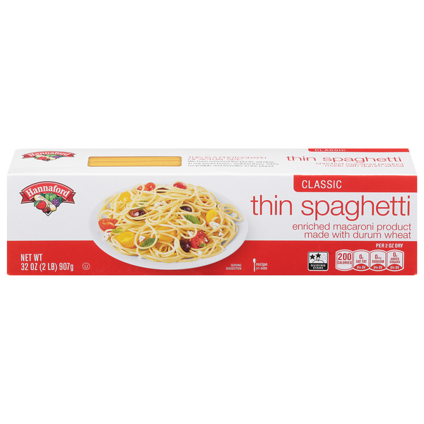 Hannaford Classic Thin Spaghetti Pasta