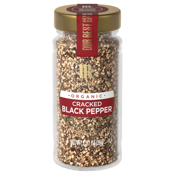 McCormick Gourmet Organic Cracked Black Pepper