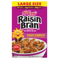 Kellogg's Raisin Bran Flakes High Fiber Whole Grain Cereal Large Size