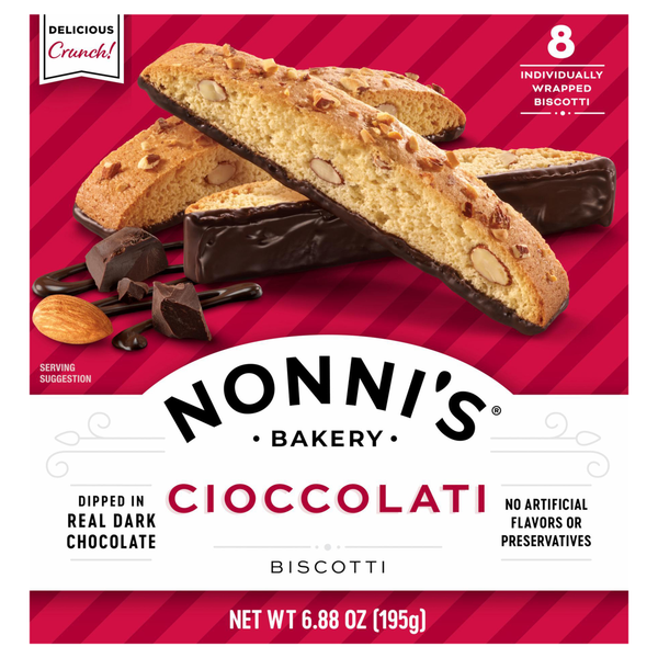 Nonni's Bakery Cioccolati Biscotti - 8 ct