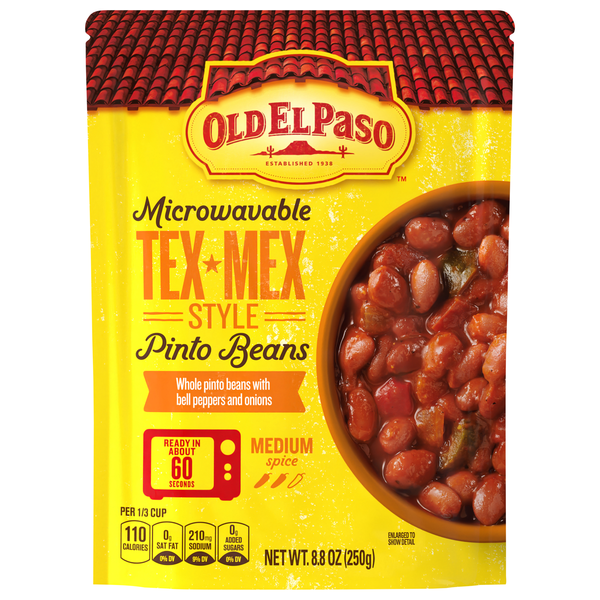 Old El Paso Microwavable Tex-Mex Style Medium Spice Pinto Beans