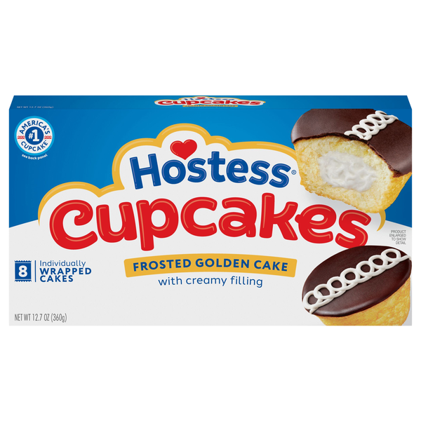 Hostess Golden Cupcakes - 8 ct