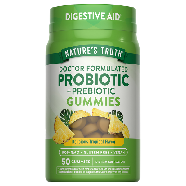 Nature's Truth Tropical Flavor Probiotic Digestive Aid Gummies