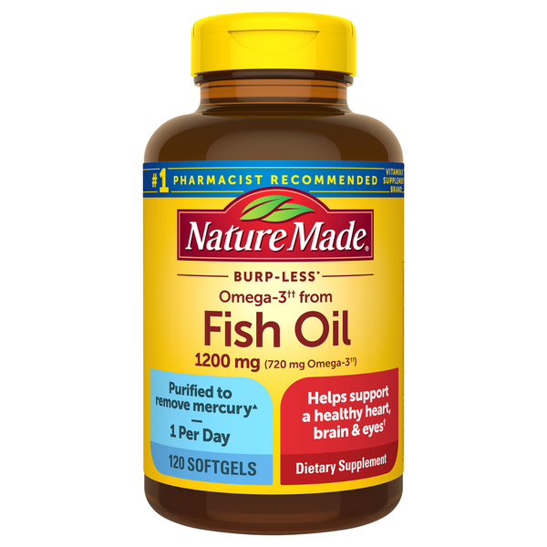Nature Made Fish Oil 1200 mg Dietary Supplement Softgels