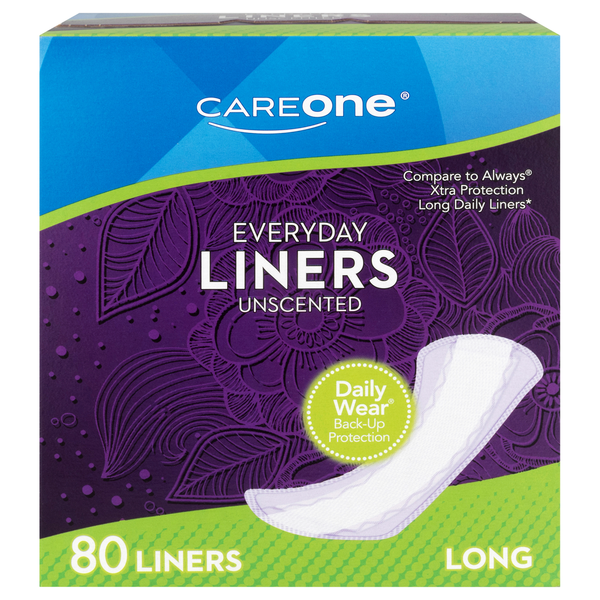 CareOne Unscented Long Everyday Liners