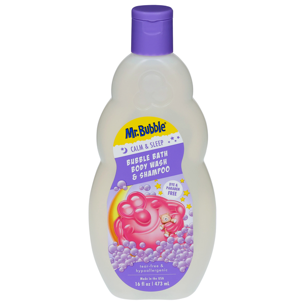 Mr. Bubble Calm & Sleep Bubble Bath Body Wash & Shampoo