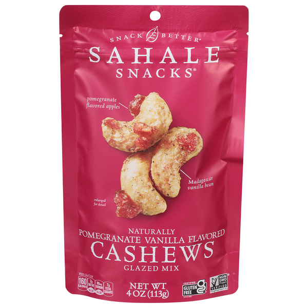 Sahale Snacka Cashews Glazed Mix Pomegranate Vanilla