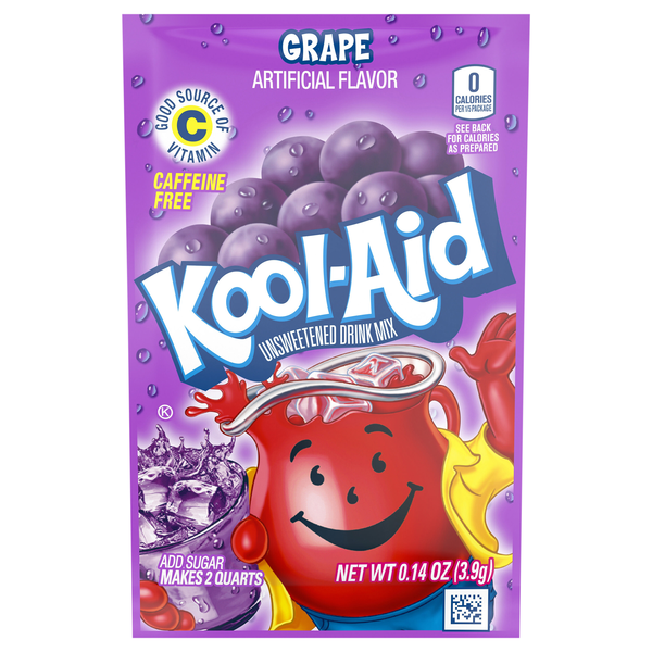 Kool-Aid Caffeine Free Grape Flavored Drink Mix
