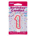 Culpitt Red Numeral Birthday Candle #1