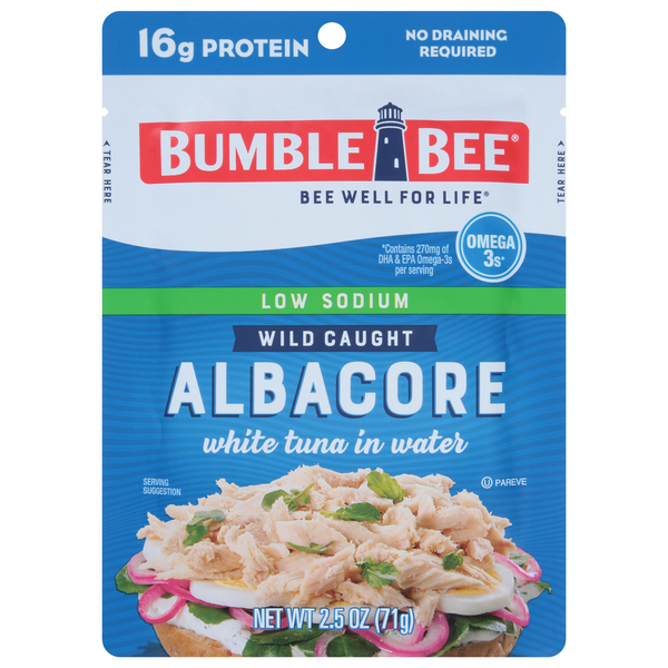 Bumble Bee Low Sodium Wild Caught White Albacore Tuna in Water