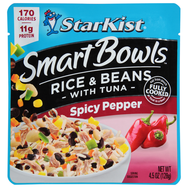StarKist Smart Bowls Wild Caught Spicy Pepper Rice & Beans with Tuna