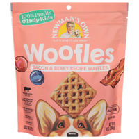 Newman's Own Woofles Bacon & Berry Recipe Waffles Dog Treats