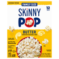 SkinnyPop Butter Flavored Microwave Popcorn - 12 ct