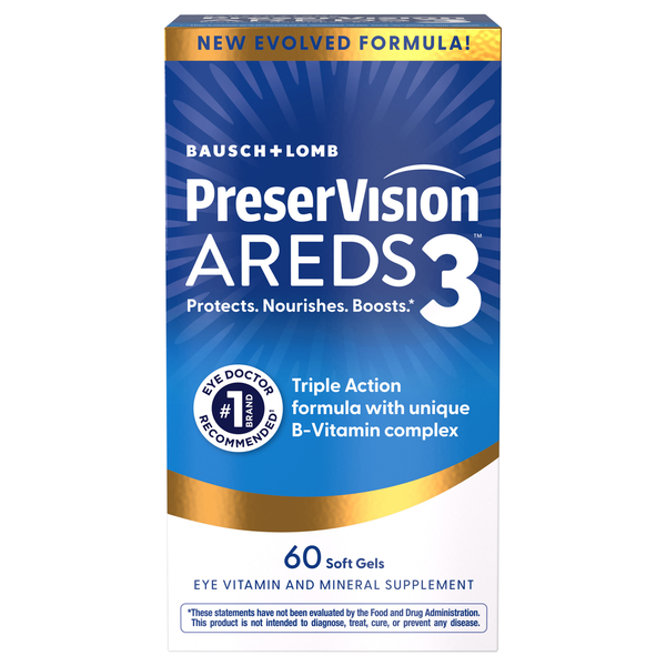 PreserVision AREDS 3 Formula Eye Vitamin Mini Soft Gels