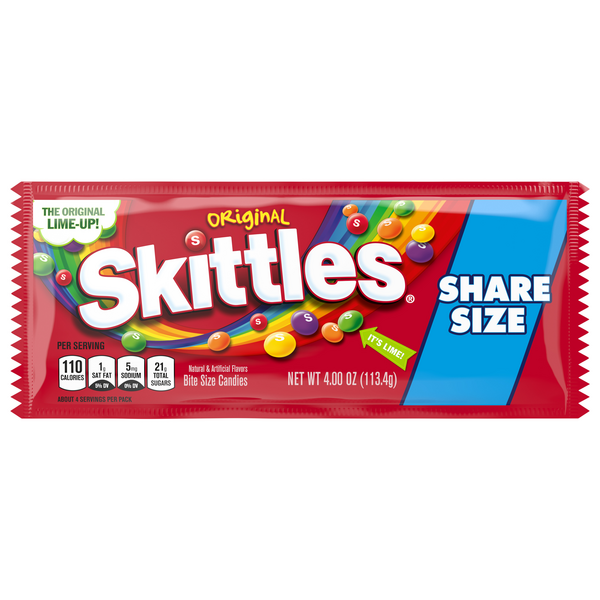 Skittles Original Bite Size Chewy Candy Share Size