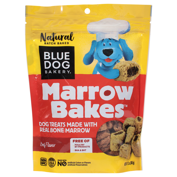 Blue Dog Bakery Natural Marrow Bakes Beef Flavor Dog Treats