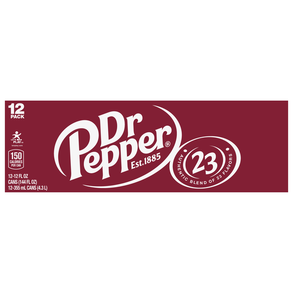 Dr Pepper Soda - 12 pk