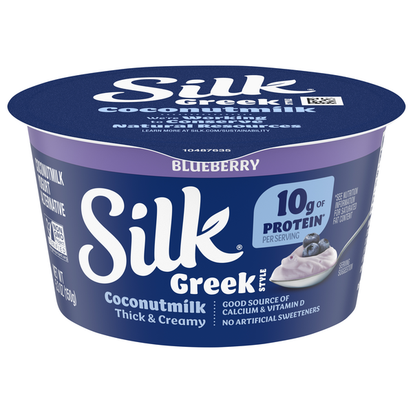 Save on Silk Greek Style Coconut Milk Yogurt Alternative Blueberry