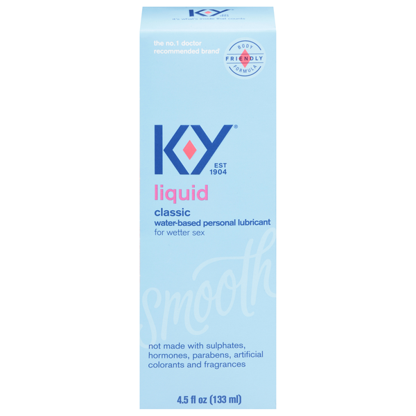 K-Y Smooth Water-Based Personal Liquid Lubricant Classic